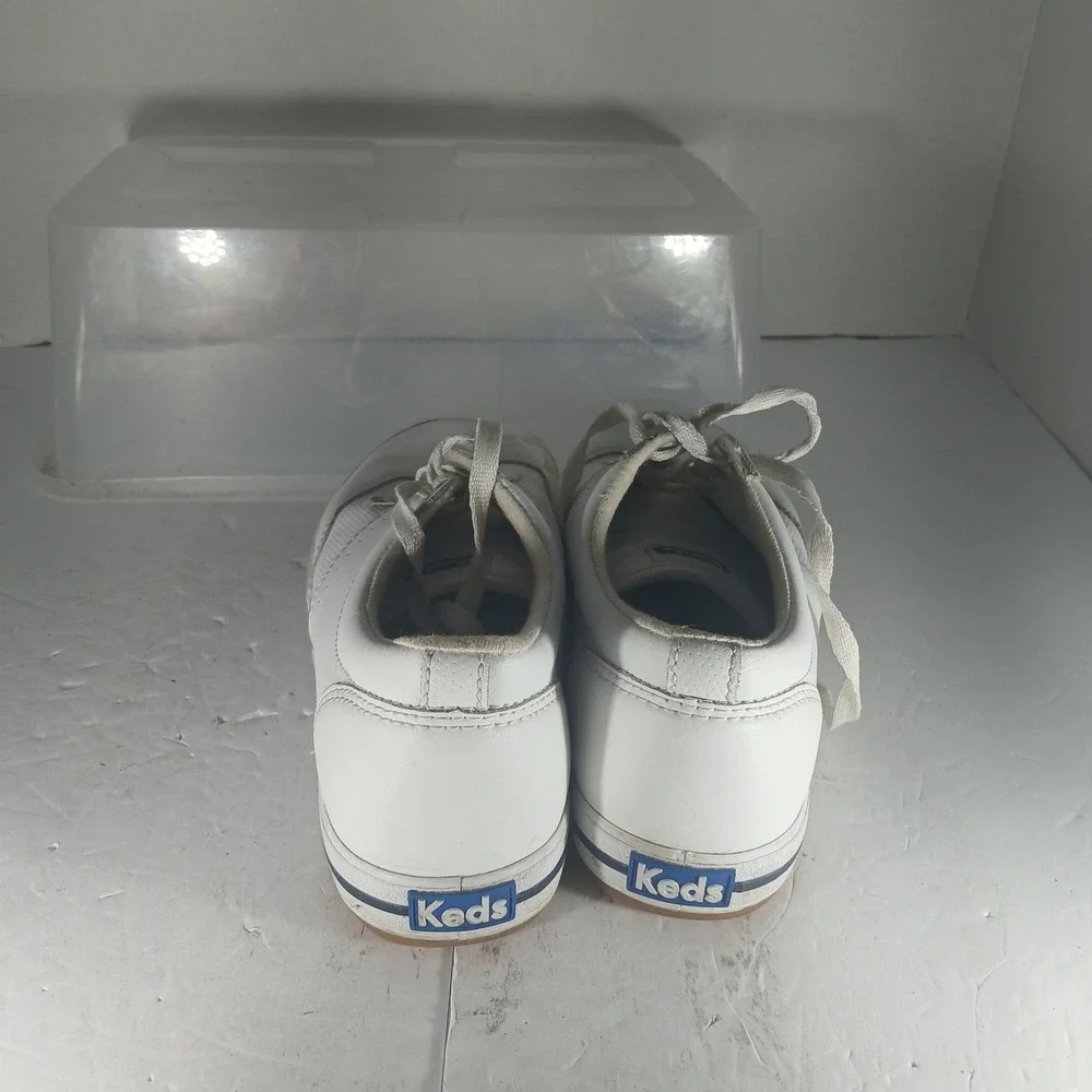 Keds WH60071 Sneakers 7.5 White Blue Low Top Dream Foam Memory Foam Classic